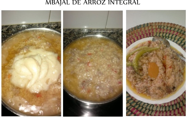 Fotos mbajal de arroz integral